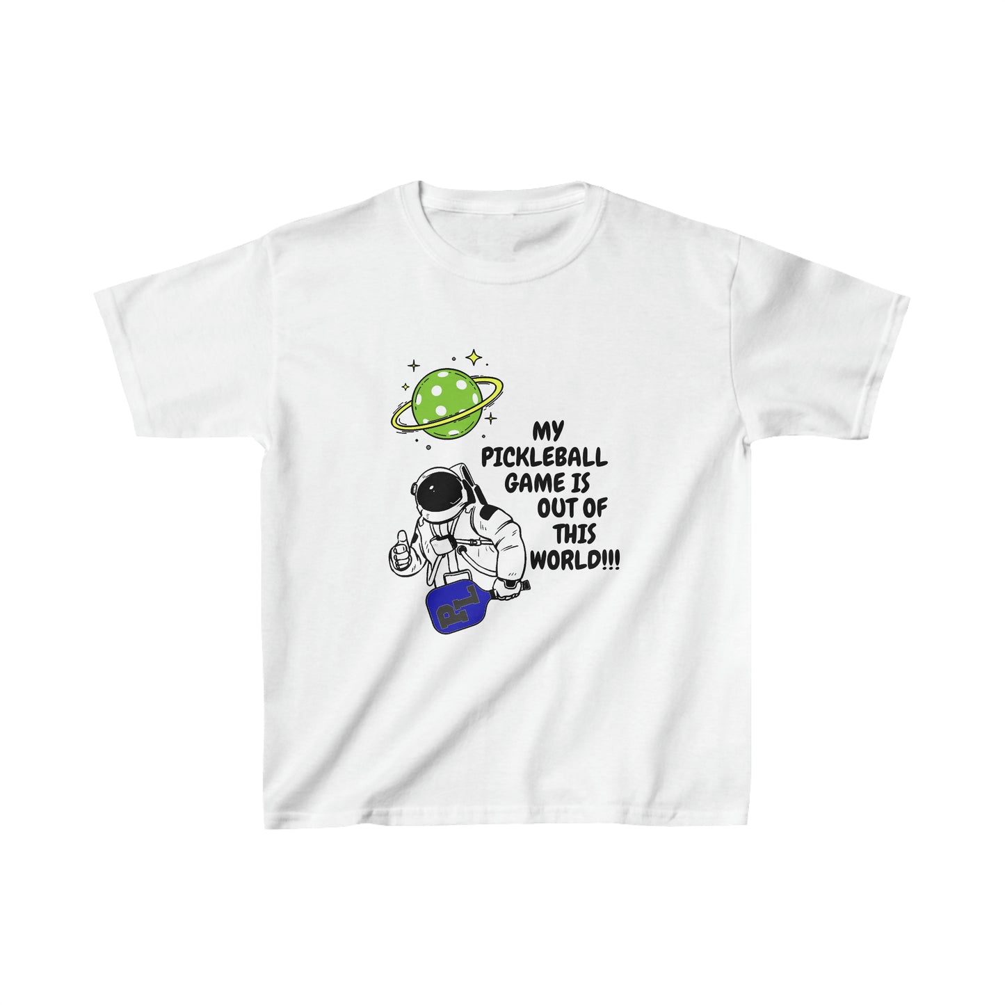 Pickleball Out of This World. Kids Heavy Cotton™ Tee