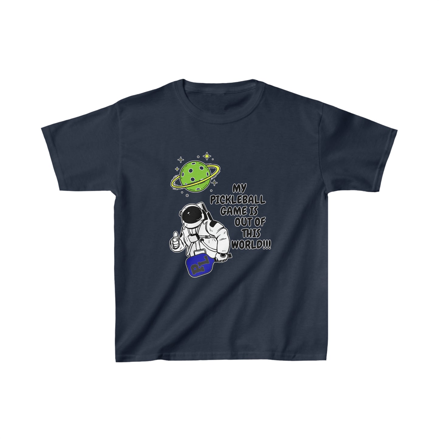 Pickleball Out of This World. Kids Heavy Cotton™ Tee