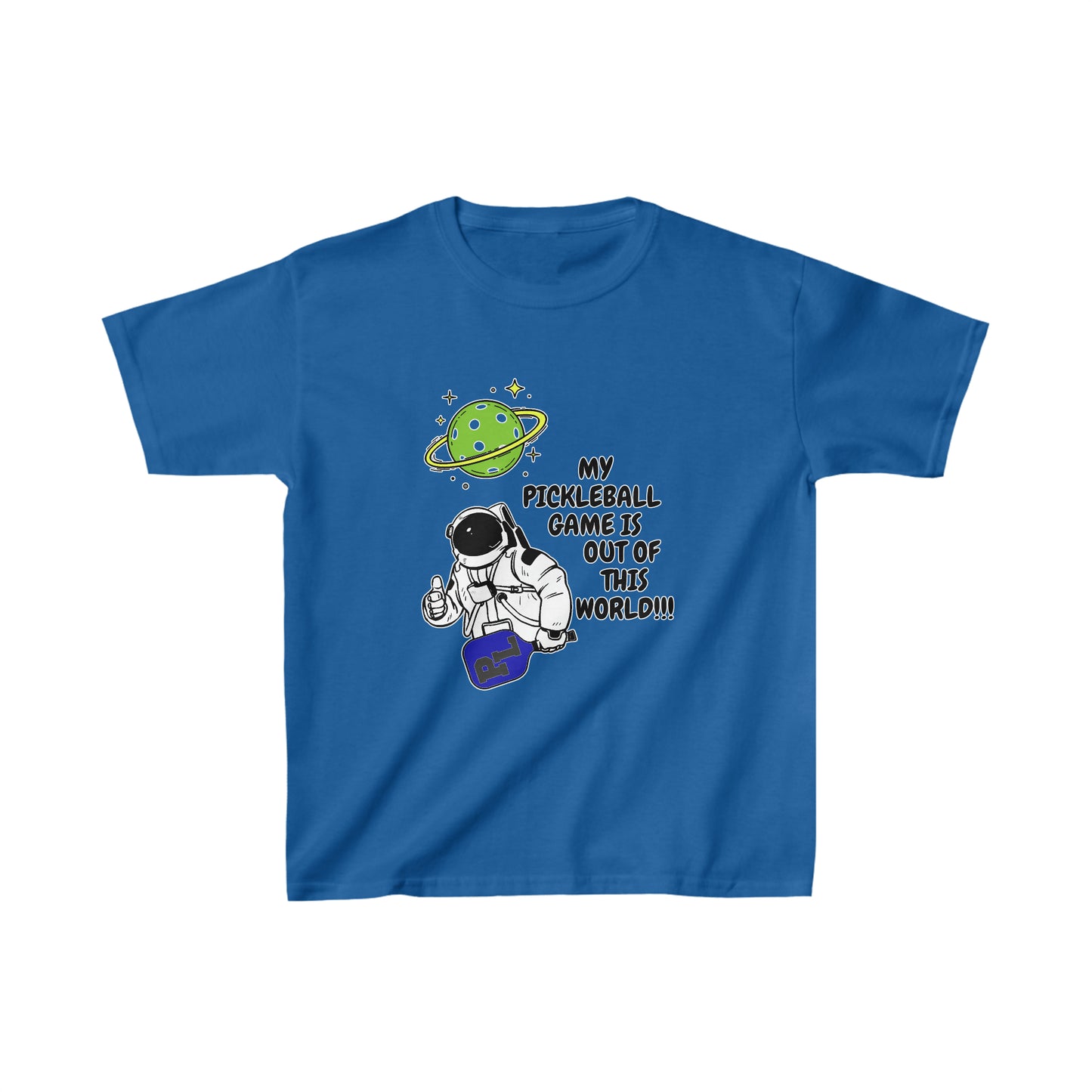 Pickleball Out of This World. Kids Heavy Cotton™ Tee