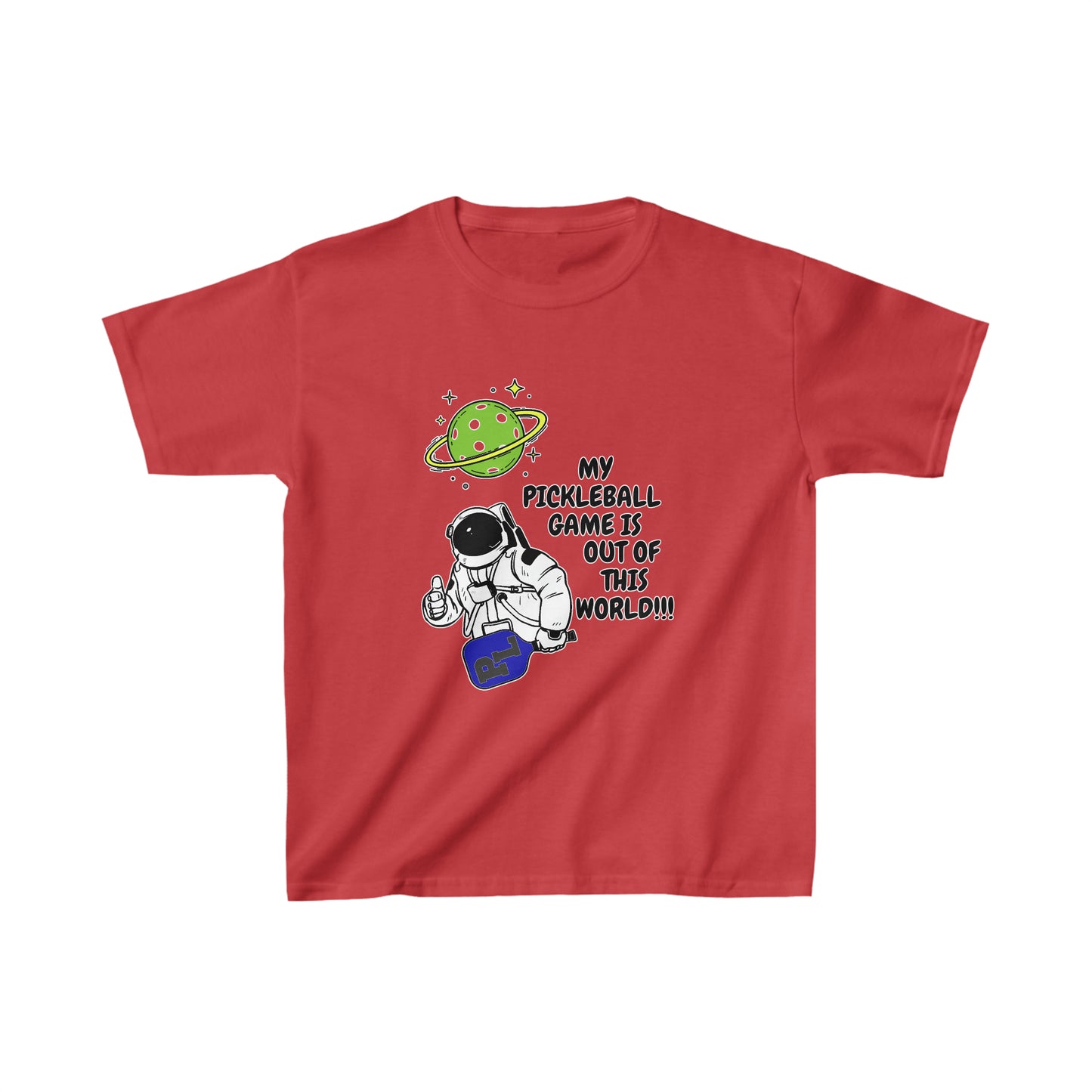 Pickleball Out of This World. Kids Heavy Cotton™ Tee