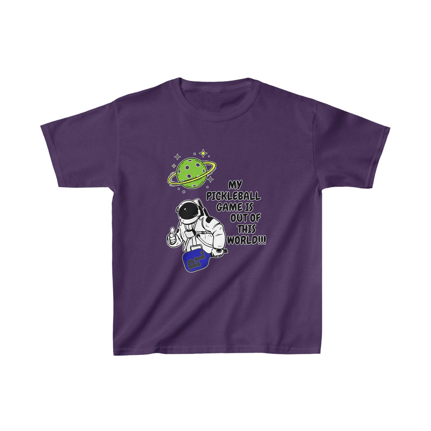 Pickleball Out of This World. Kids Heavy Cotton™ Tee
