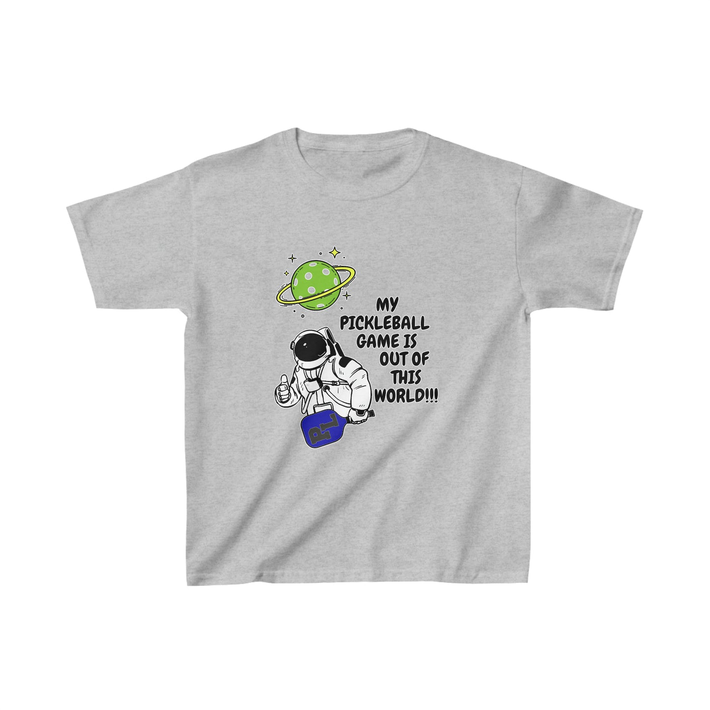 Pickleball Out of This World. Kids Heavy Cotton™ Tee