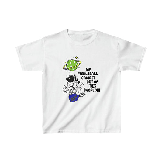 Pickleball Out of This World. Kids Heavy Cotton™ Tee