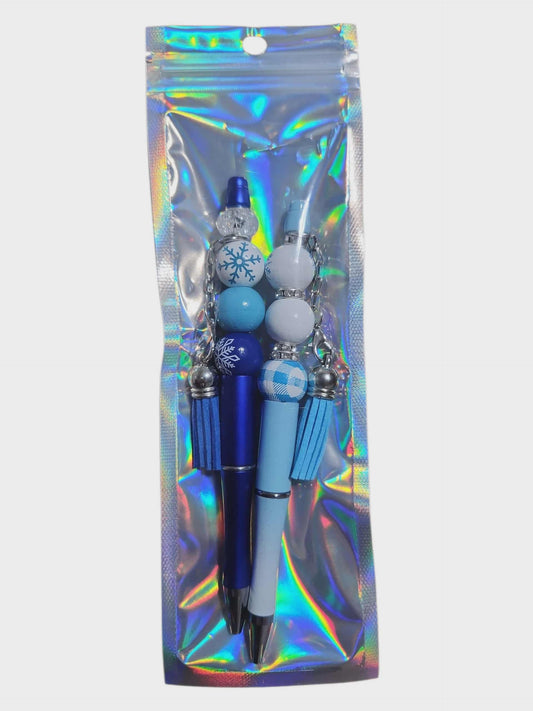 Winter Beaded Pens